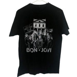 Bon Jovi Men's Cotton Music Concert Tee Shirt